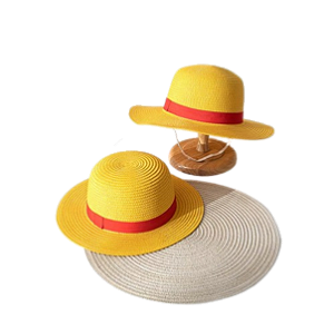 Chapéu de Palha Luffy - Infantil e Adulto