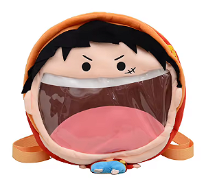 Mochila Luffy One Piece - Pelúcia 33cm
