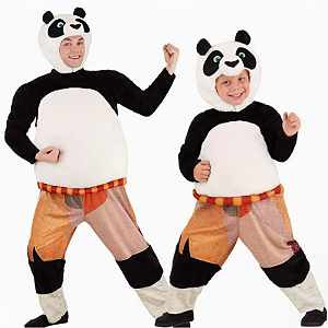 Fantasia Kung Fu Panda - Cosplay Po Wushu, Adulto e Infantil