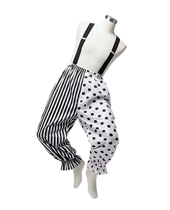 Calça de Palhaço com Suspensório - Cosplay Halloween