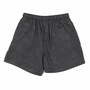 Bermuda Ogochi Boxer Tactel Plus Size Longa Folhas Tropicais