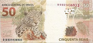 50 reais DD (Mantega e Tombini) FE