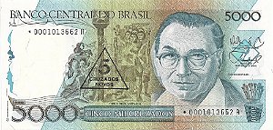 Cédula C200a FE - reposição com asterisco. Série *0001