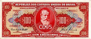 Cédulas de 100 cruzeiros – 1949 a 1963 – TLR