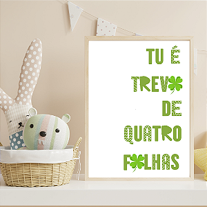 Quadro Trevo de Quatro Folhas