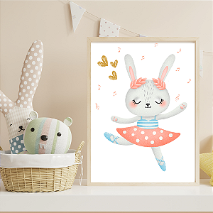 Quadro Coelhinha Bailarina