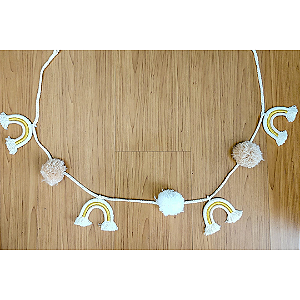 Varal de Arco-íris e Pompom