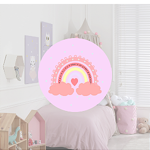 Placa Arco-íris Rosa