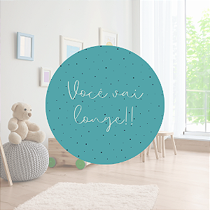 Placa MDF Você Vai Longe Azul