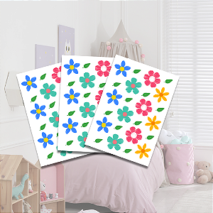 Adesivo Flores Rabiscadas