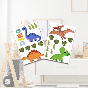 Adesivo Dinossauro Colorido -