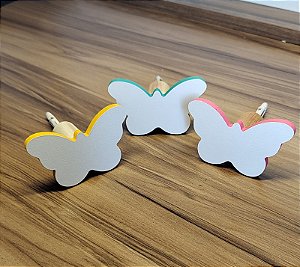 Gancho Borboleta Branca