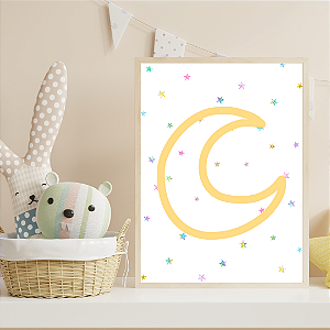 Quadro Lua Estrelada
