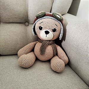 Amigurumi Ursinho Aviador