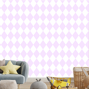 Papel de Parede Losango Lilás