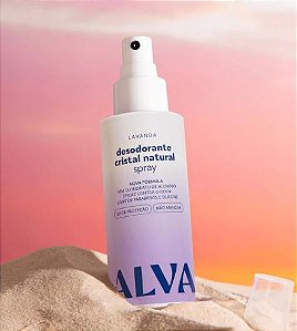 Desodorante Spray Cristal Natural Lavanda Vegano 30ml Alva
