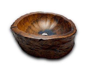 CUBA RÚSTICA DE TRONCO DE MADEIRA