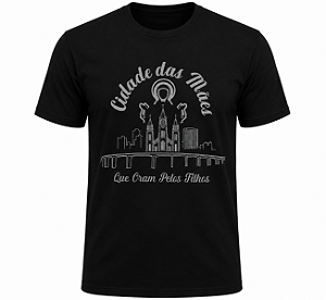 CAMISETA TRADICIONAL PRETA CIDADE DAS MÃES