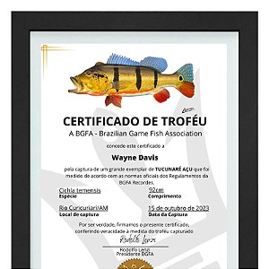 Certificado de Recorde Pessoal com Foto