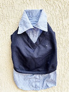 Camisa Pet - Camisa Estrelas Popy Azul Omd Oh My Dog (b181)