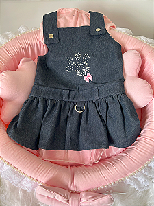 VESTIDO PEITORAL JARDINEIRA PATINHA - OMD OH MY DOG