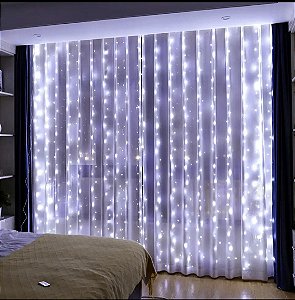 Cortina de led Branca 3M x 3M