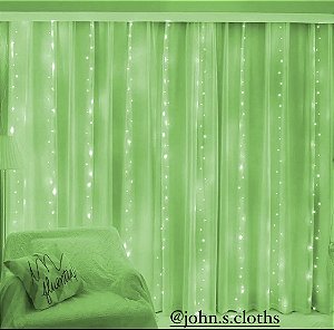 Cortina de Led Verde 3M X 3M