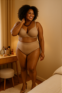 Conjunto de lingerie plus size