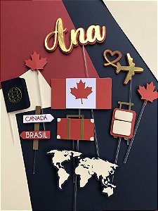 Topo de Bolo: Viagem Volta ao Mundo Canadá