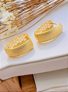 Brinco Argola Folheado a Ouro