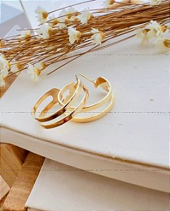 Brinco Argolinha Folheado a Ouro