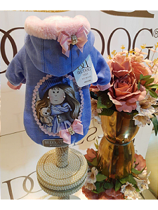 Moletom boneca azul - Dudog Vest