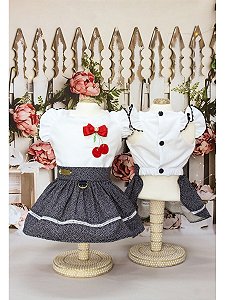 Vestido Cerejinha Azul - Dudog