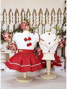 Vestido cerejinha vermelho - DUDOG