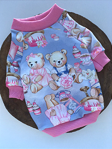 Casaco Urso Chá da Tarde em Moletinho - Emma