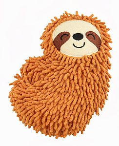 Brinquedo para Cachorro Preguiça de Pelúcia com Som FOFOS – Macio e Interativo