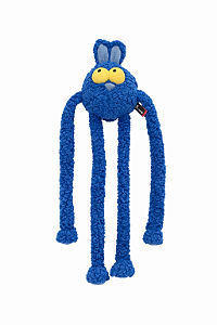 Brinquedo para Cachorro Coelho Puxa Puxa de Pelúcia QMONSTER Azul – Interativo e Divertido