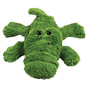 Brinquedo para Cachorro KONG Cozie Ali Alligator Pequeno com Apito – Macio, Interativo e Ideal para Dentro de Casa