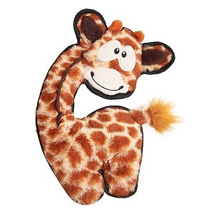 Brinquedo para Cachorro Girafa de Pelúcia com Apito Fofos Safari Grande
