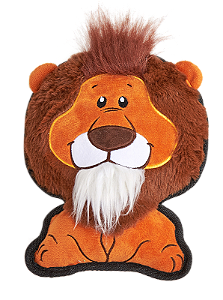 Brinquedo para Cachorro Leão de Pelúcia com Apito Fofos Safari Grande