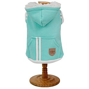 Moletom Sport Verde Água para Chihuahua e Cães de Pequeno Porte