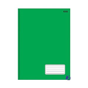 Caderno Brochura com pauta verde 96 folhas 20x27,5