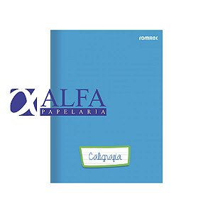 Caderno Brochura Caligrafia - 96 folhas - Azul