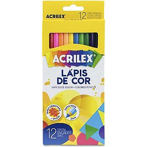 Lápis de Cor Acrilex 12 cores