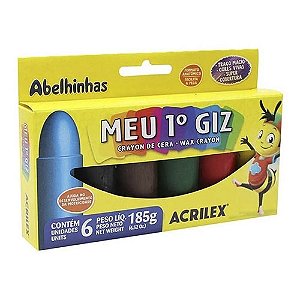 Meu Primeiro Giz 6 e 12 cores Acrilex