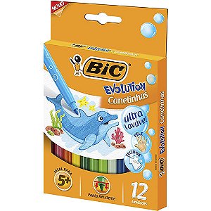 Canetinhas Bic Evolution 12 Cores