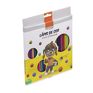 Lápis de Cor brw 24 Cores  redondo