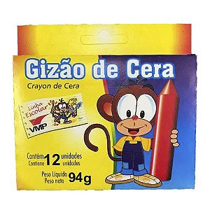 Gizão de Cera 12 Cores  Vmp