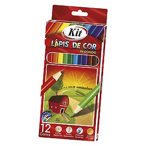 Lápis de cor Kit Eco Redondo 12 cores