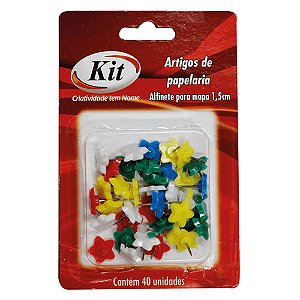 Alfinete estrela para mapa kit 1.5cm